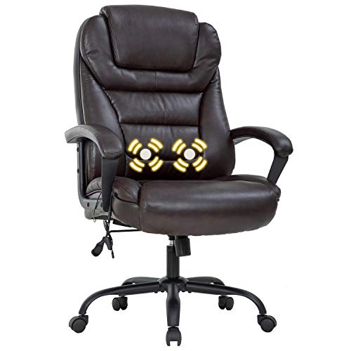 White PU Leather Ergonomic Desk Chair P93231