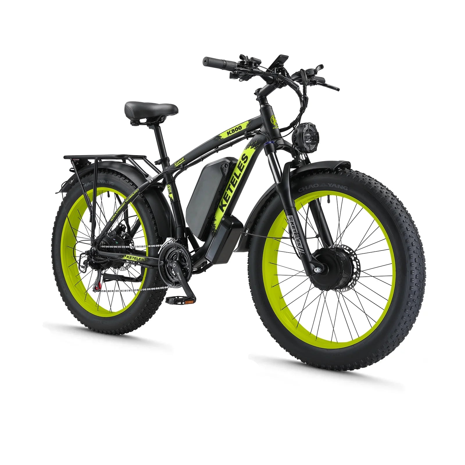2000W 26" Fat Tire Dual Motor Electric Bike E2006