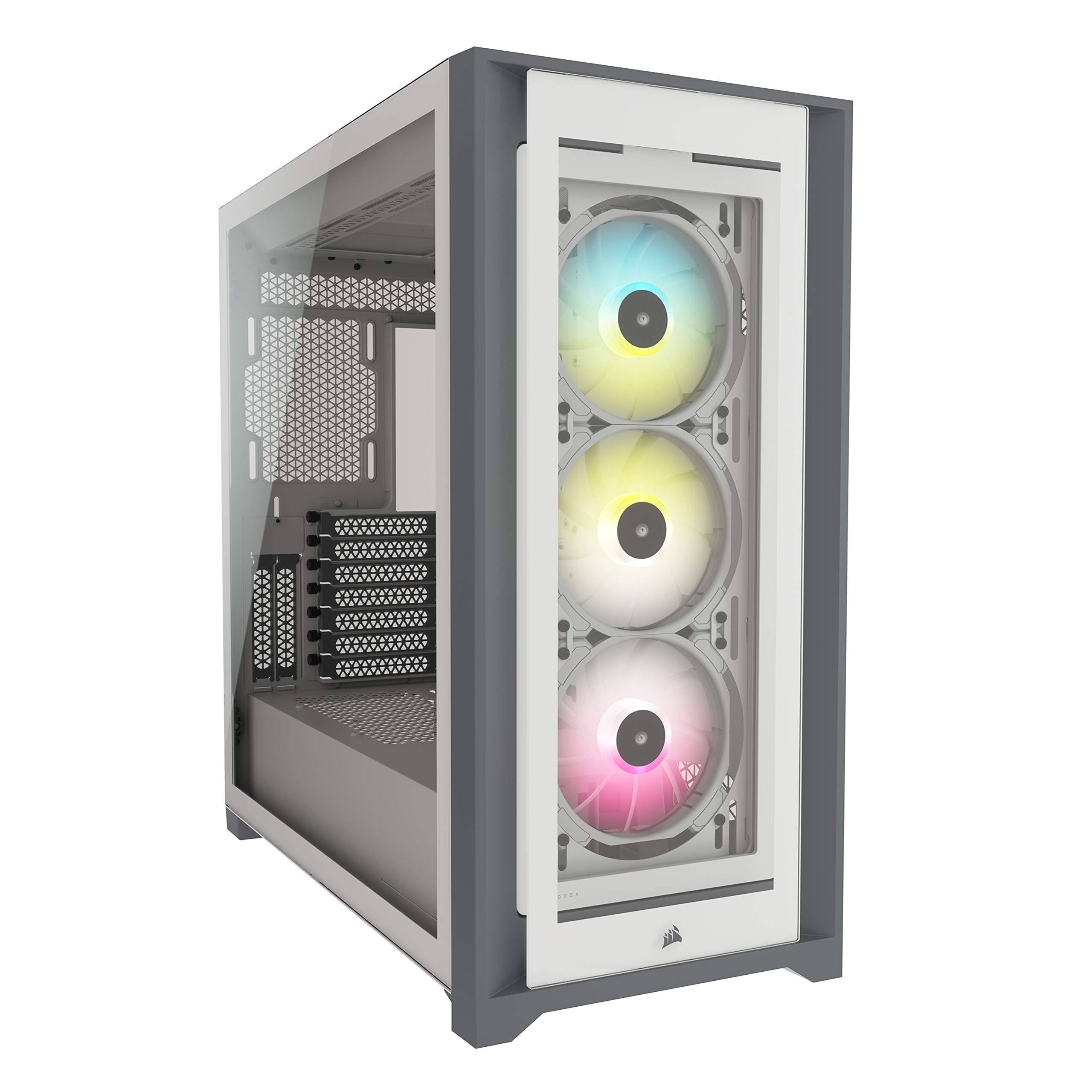 White Tempered Glass Mid-Tower ATX PC Case Z43510