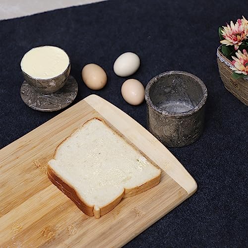 White Marble Butter Crock with Lid U61975