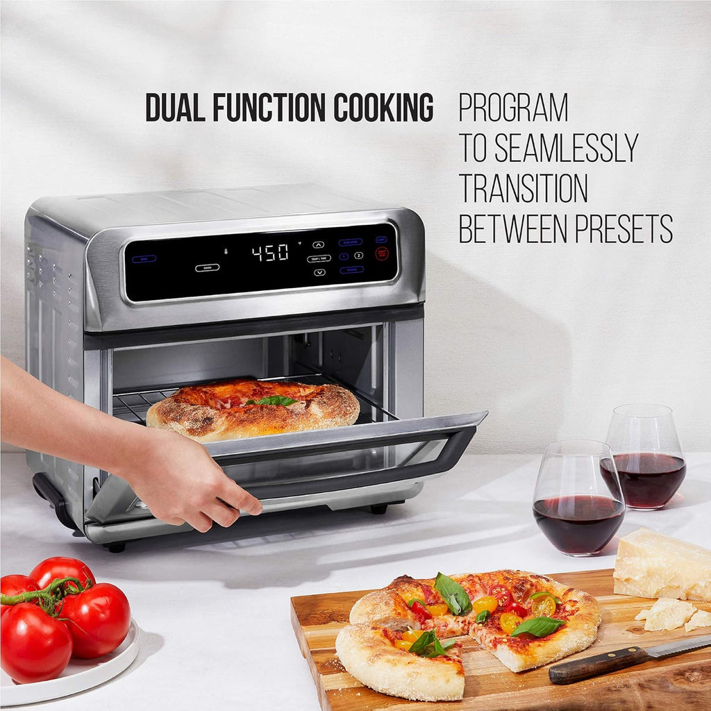 Air Fryer Toaster Oven XL 20L Convection Bake Broil Nonstick Stainless Steel Z737