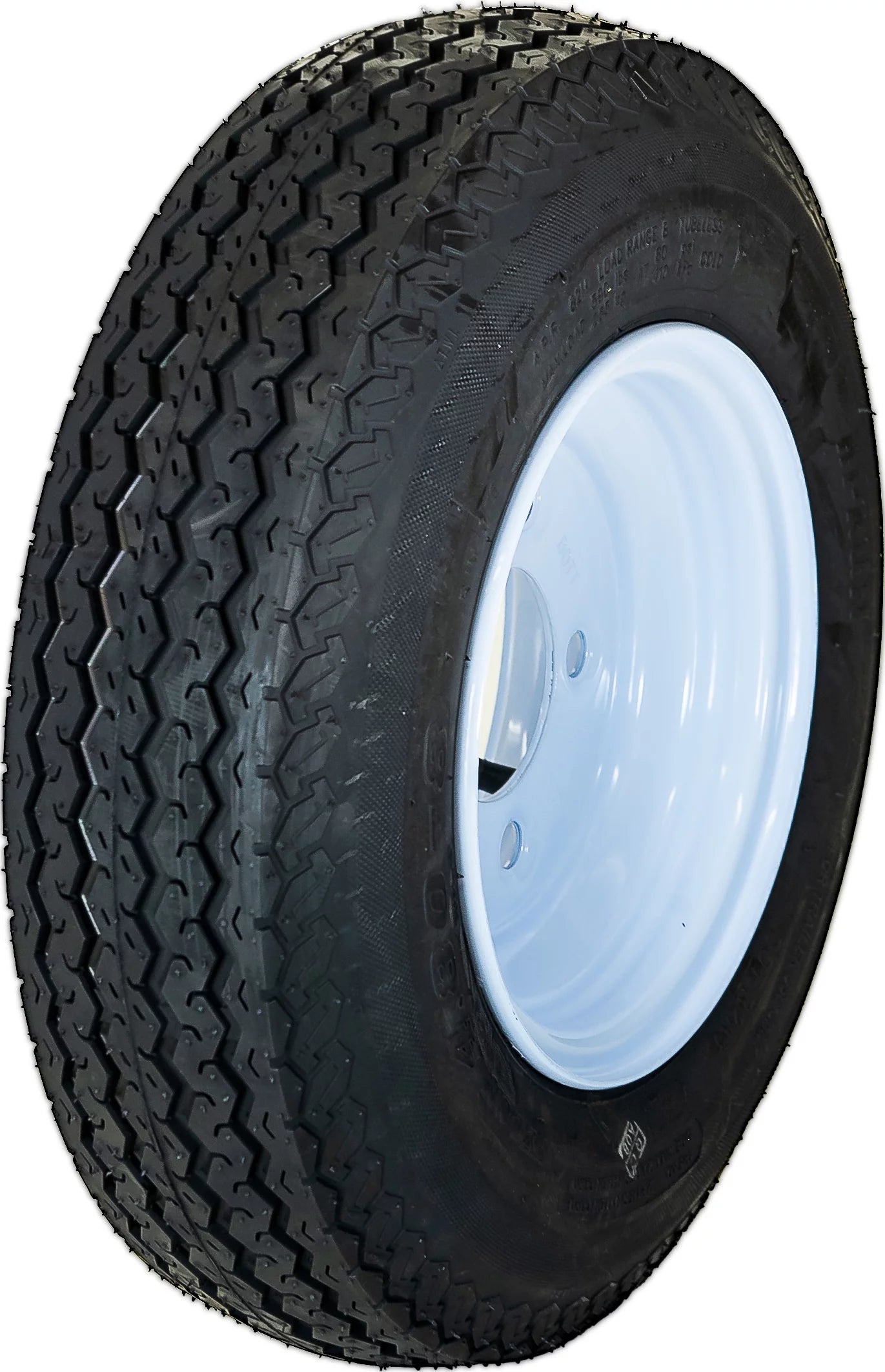 4-Ply 5-Lug Trailer Tire & White Wheel Assembly, 4.80-8 J5310