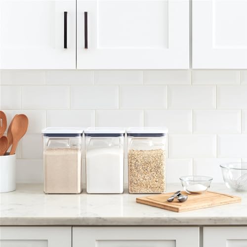 6 Piece Large Canister Set with Scoops, White T677445