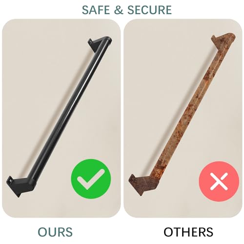 6ft Metal Stair Railing Handrail Kit W376