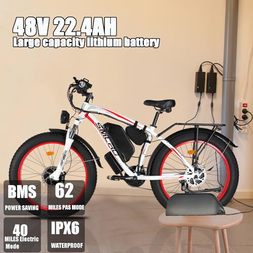 2000W Dual Motor 48V 22Ah Fat Tire Electric Bike Z3239