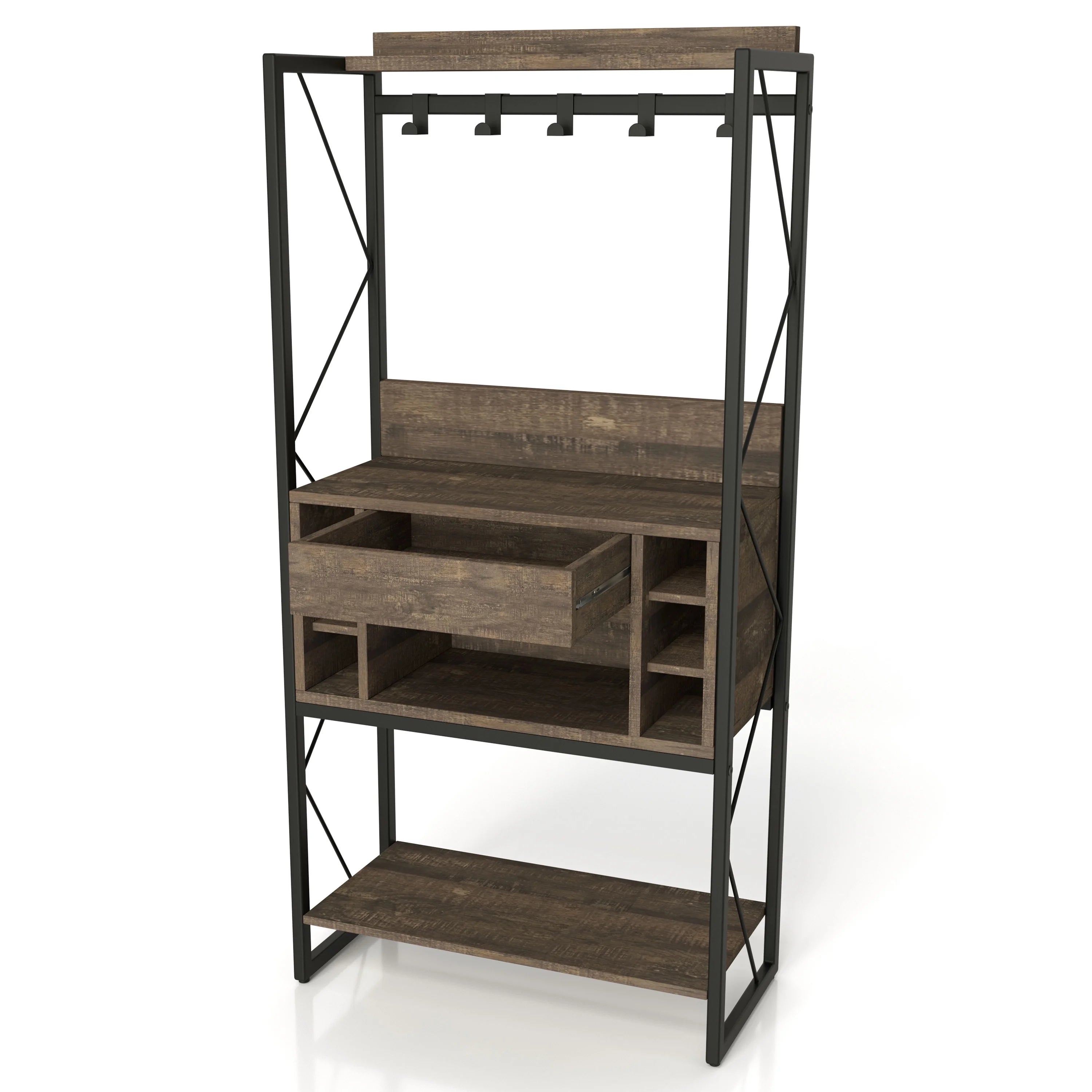 Metal and Wood Baker's Rack Z754846