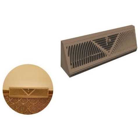 Steel Brown Baseboard Diffuser Supply B120