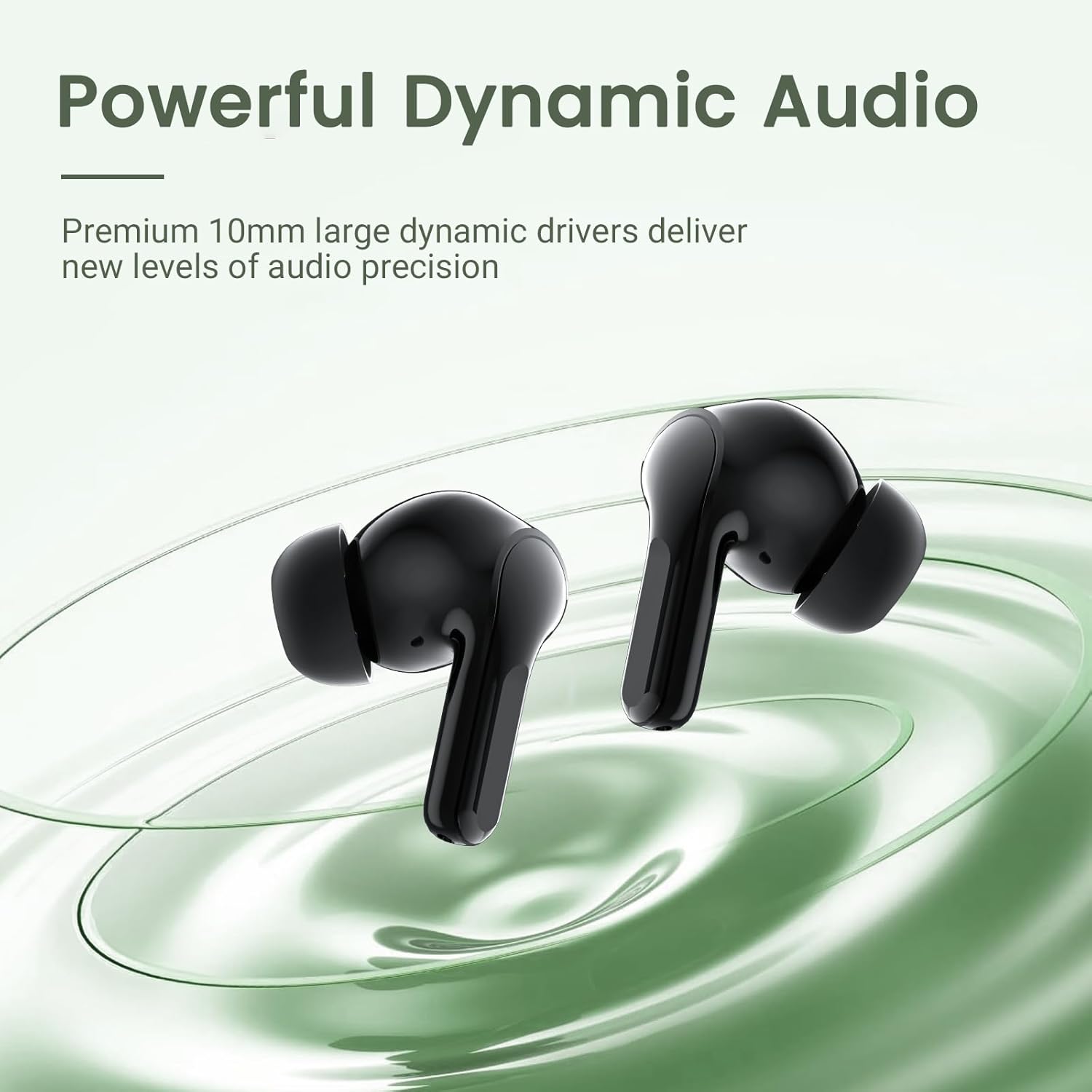 Black Wireless Earbuds with Mic H87885