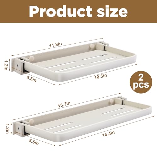 Aluminum Wall-mounted Foldable Shelf (16 inch) N2205