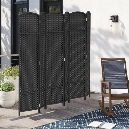 Brown 4 Panel Room Divider R923