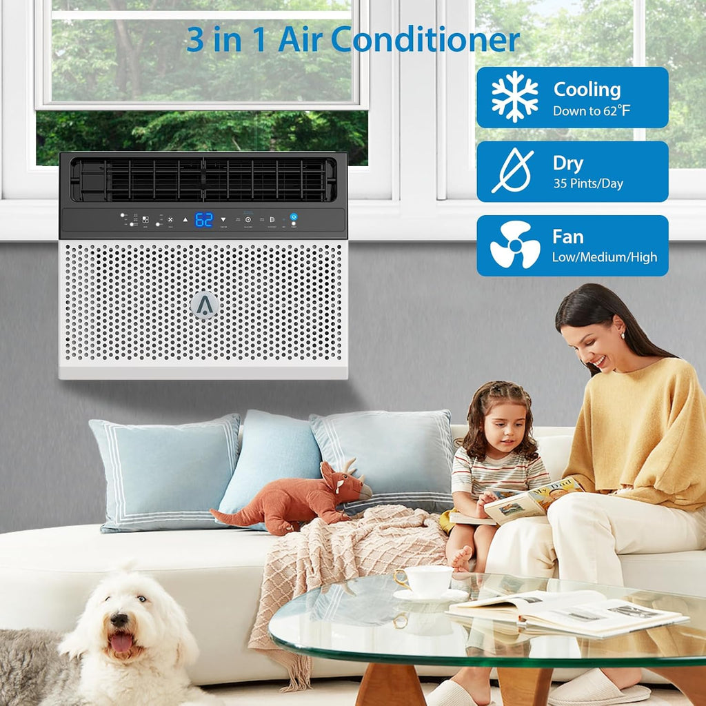 U-Shaped Window Air Conditioner, 6000BTU W8329