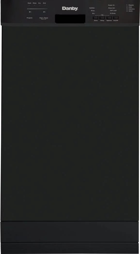18" Wide Built-in Dishwasher in Black X764