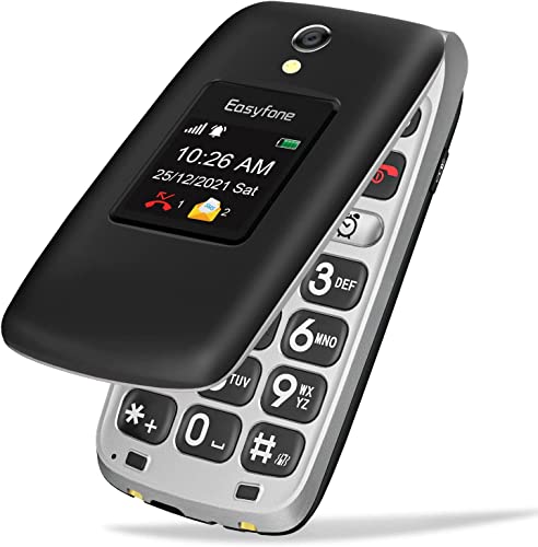 4G Flip Cell Phone with Big Button, SOS Emergency Button, SIM Card Included and Charging Dock L22674