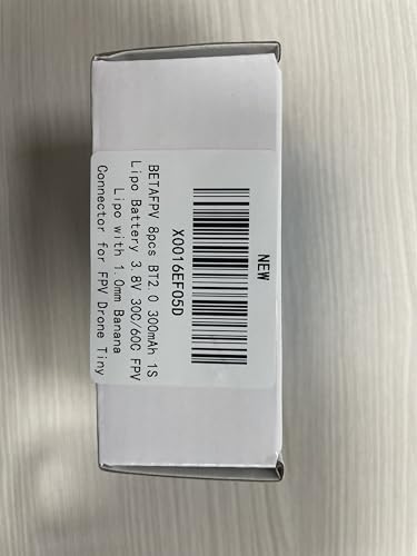 300mAh 1S Battery 3.8V 30C/60C Lipo with 1.0mm Banana Connector X956452