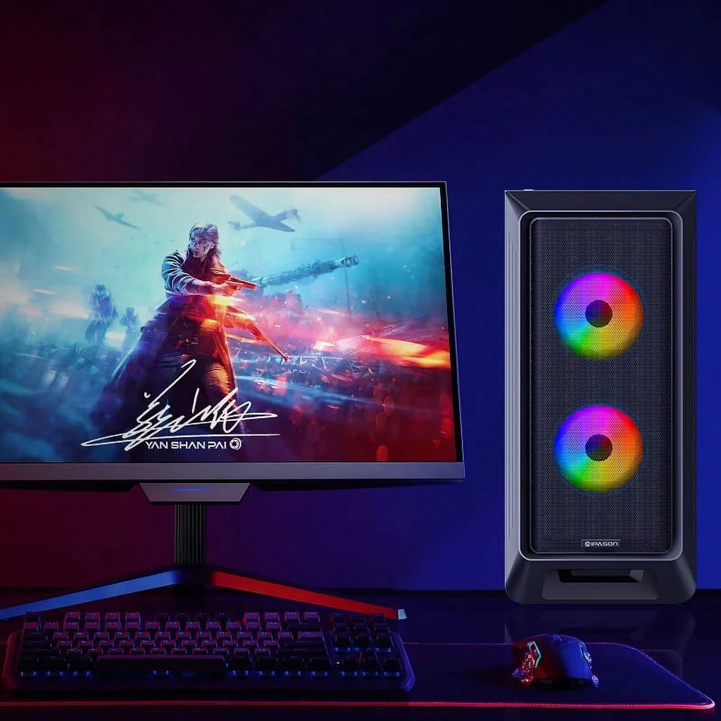 Black Gaming Desktop Intel Core i5-13400F RTX 4060 16GB DDR5 1TB M.2 NVMe Gen3 RGB Fan Cooling 650W 80+ Gold Wifi Windows 11 Home O8791
