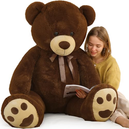 6ft Stuffed Teddy Bear with Red Heart S1468