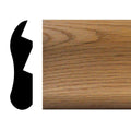 1-1/8 in. x 4-1/2 in. x 72 in. Oak Bar Rail Moulding C4309