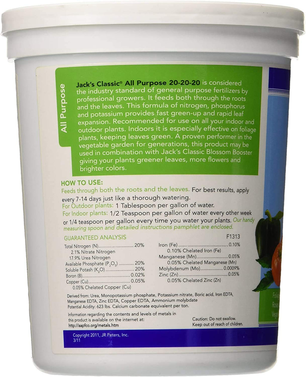 20-20-20 Water Soluble Plant Food (1.5lbs) N94134