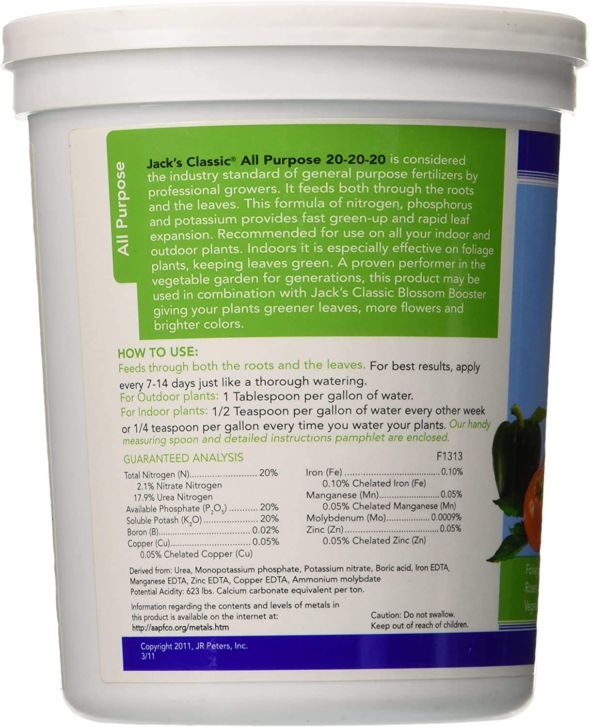 20-20-20 Water Soluble Plant Food (1.5lbs) N94134
