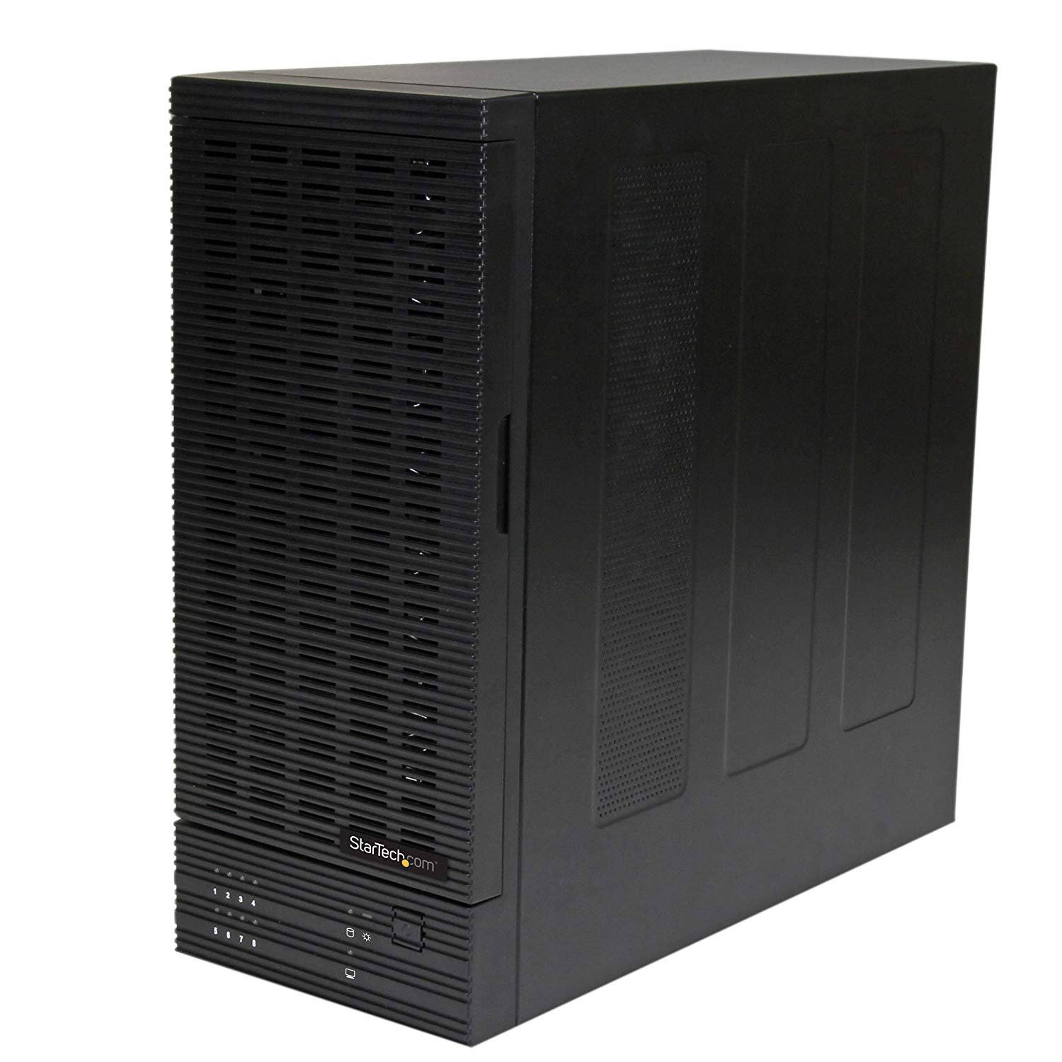 USB 3.0 / eSATA 8-Bay Hot-Swap 2.5/3.5 SATA III Hard Drive Enclosure D4555