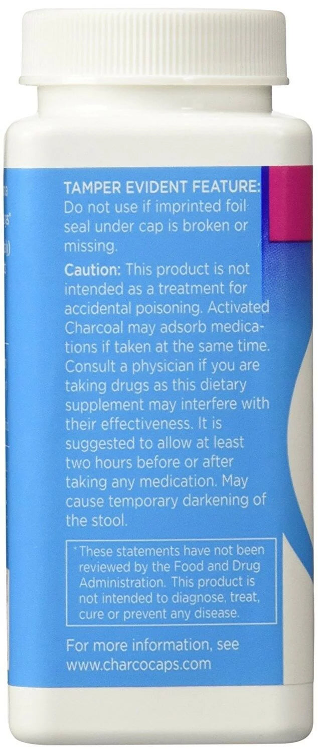 Charcocaps Dietary Supplement Anti-Gas Formula Y488341