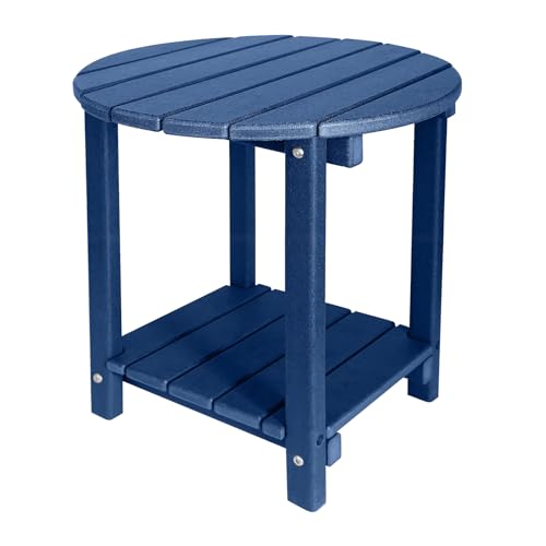 Teak HDPE 2-Tier Outdoor Side Table R7864