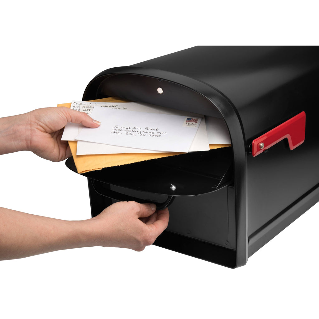 Post Mount Locking Mailbox (Black) A975