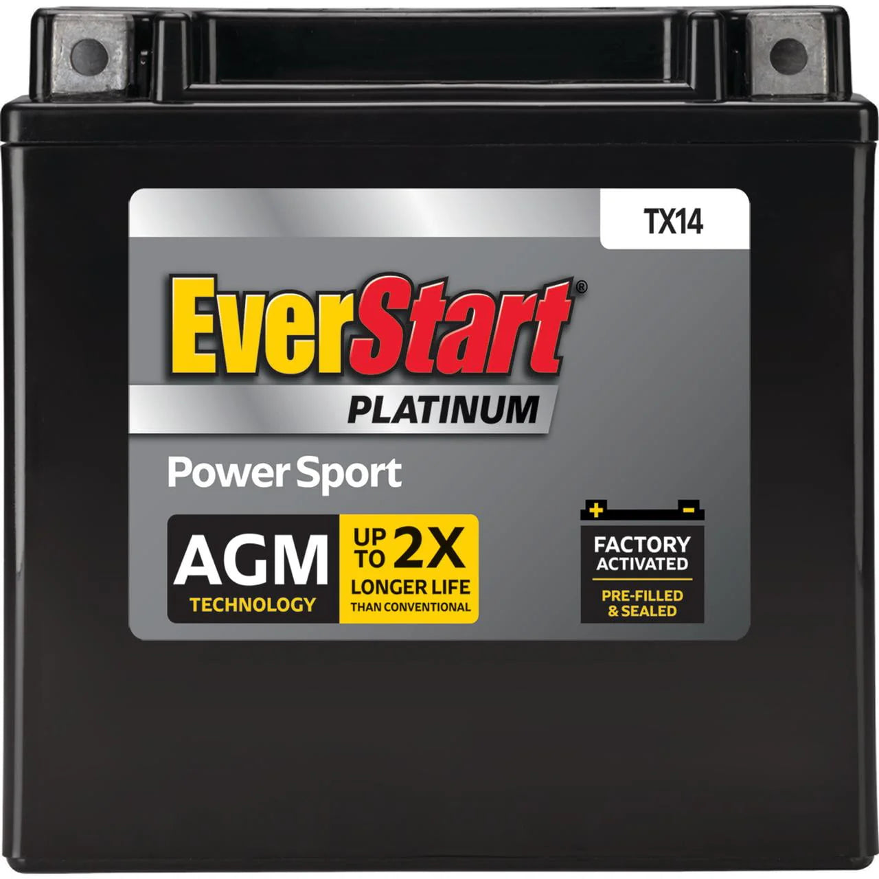 Group Size TX14 12 Volt 200 CCA AGM Power Sport Battery S7004
