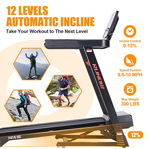 Foldable Treadmill with Incline A910