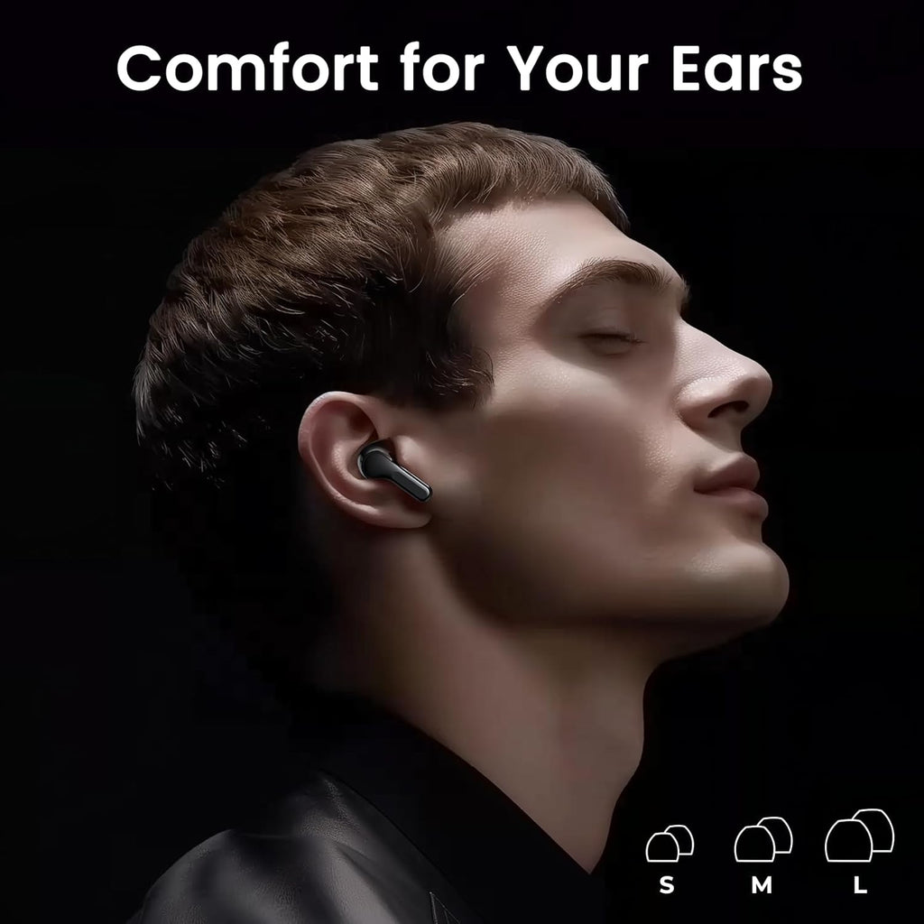 Black Wireless Earbuds with Mic H87885