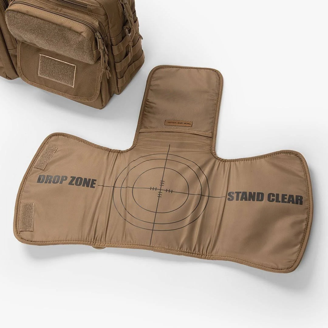 Coyote Brown Tactical Diaper Bag and Baby Carrier Bundle F8549