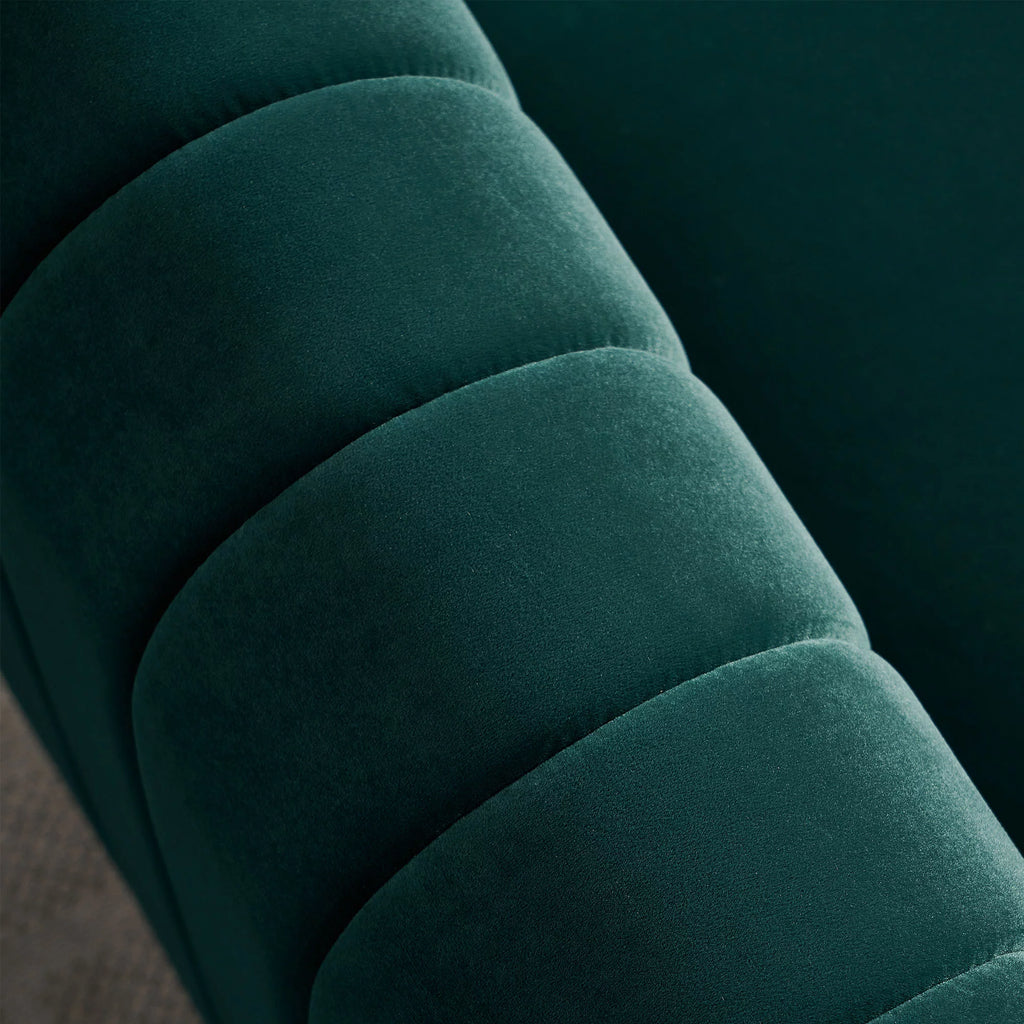 Green Velvet Sofa 84 inches H386978