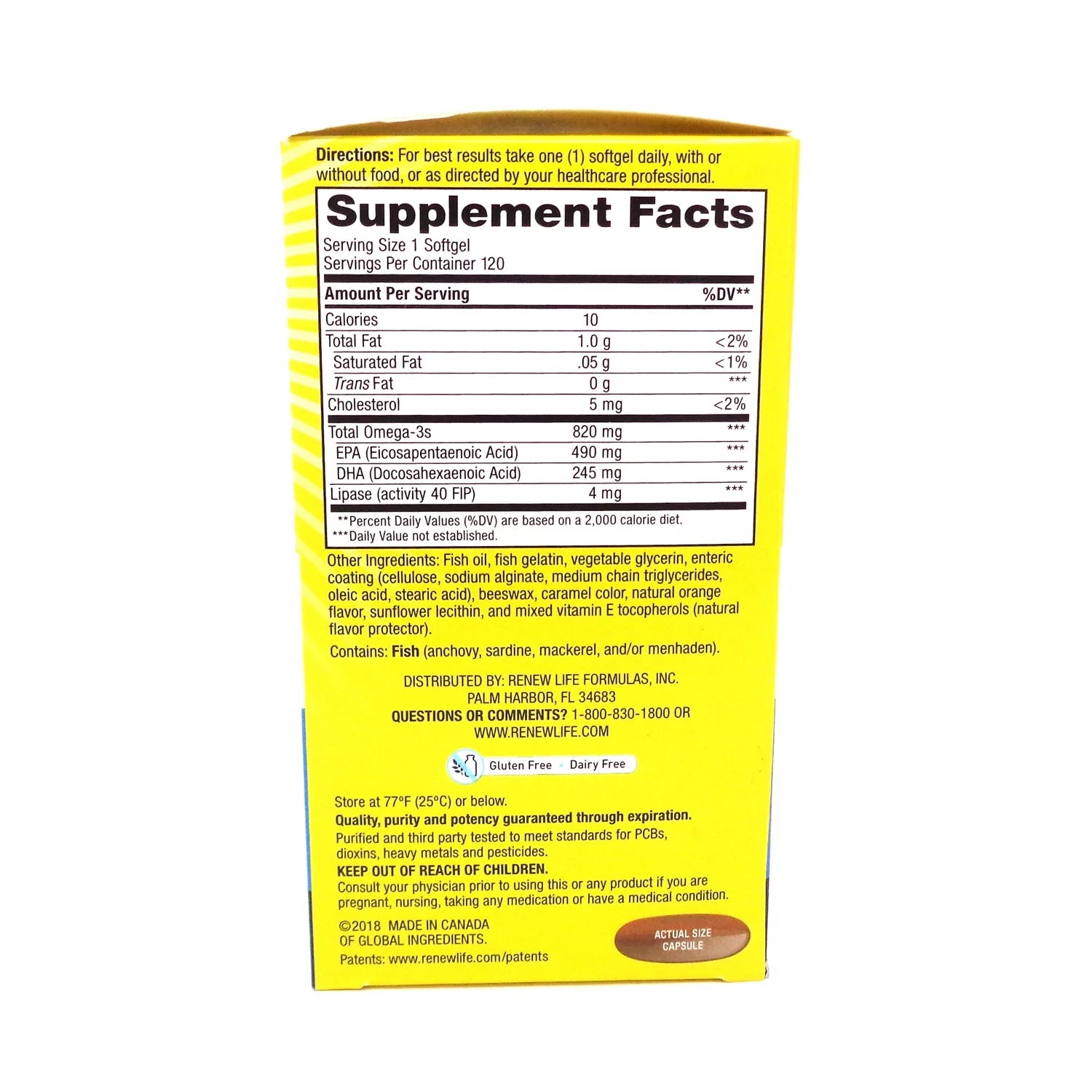 Norwegian Gold Ultimate Fish Oils Ultra-Concentrated Omega-3 Critical Omega Natural Orange Flavor 1200 mg 120 Fish Softgel X2867