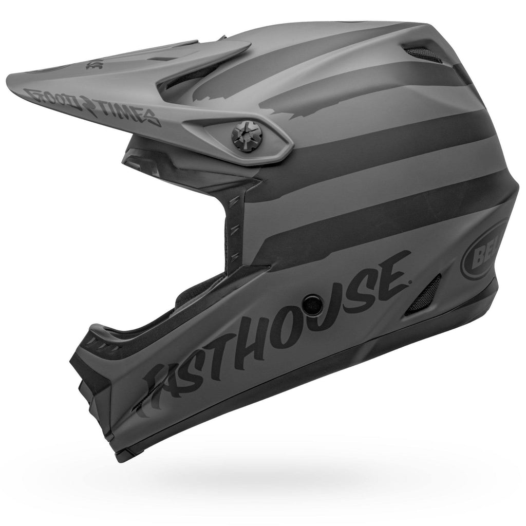 Matte Grey Black Full-9 Helmet Large S574