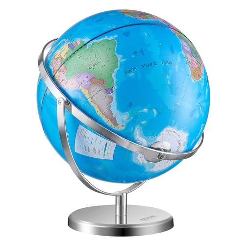 8 in Educational Geographic Globe with Stand V1734
