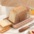 Stainless Steel Bread Slicer Guide with Beechwood Bread Cutting Board P5666