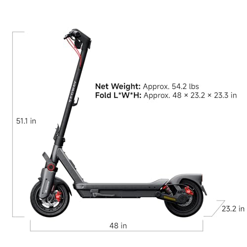 Electric Scooter, 28 mph Top Speed, 50 Miles Max Range, 2000W Peak Motor, Dual Hydraulic Suspension T892