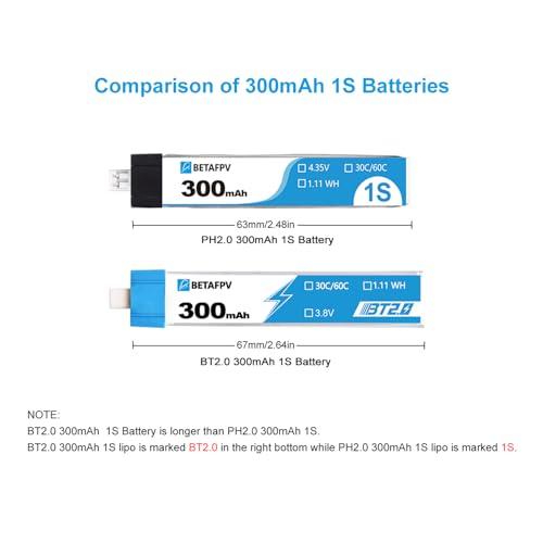 300mAh 1S Battery 3.8V 30C/60C Lipo with 1.0mm Banana Connector X956452