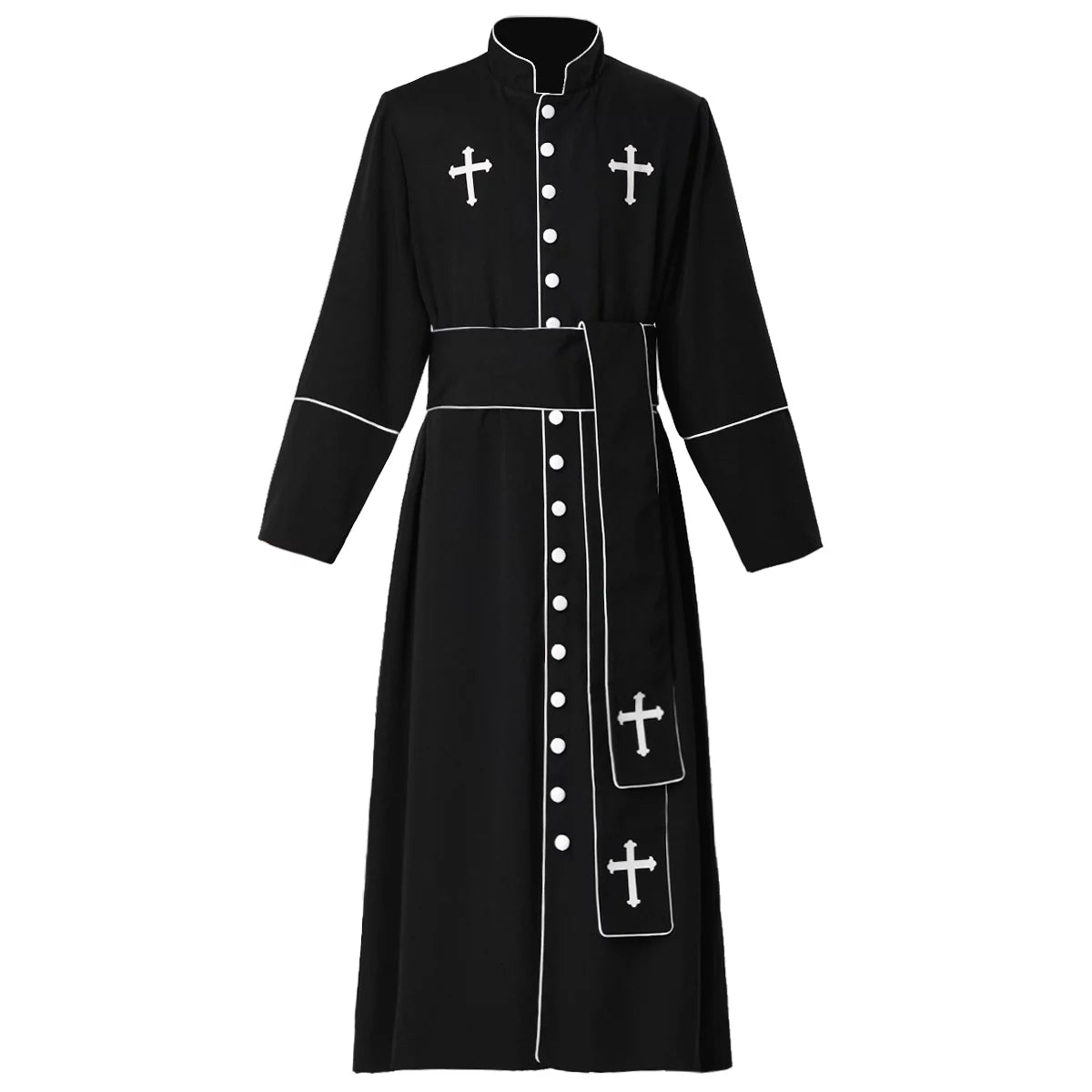 Mens Priest Cassock Robe with Belt B21219