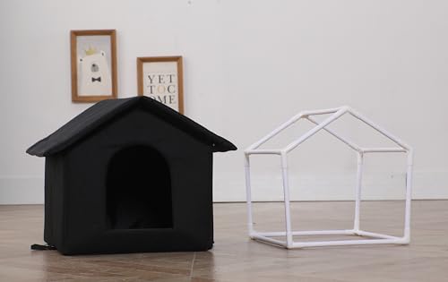 Brown Waterproof Outdoor Cat House Y832835