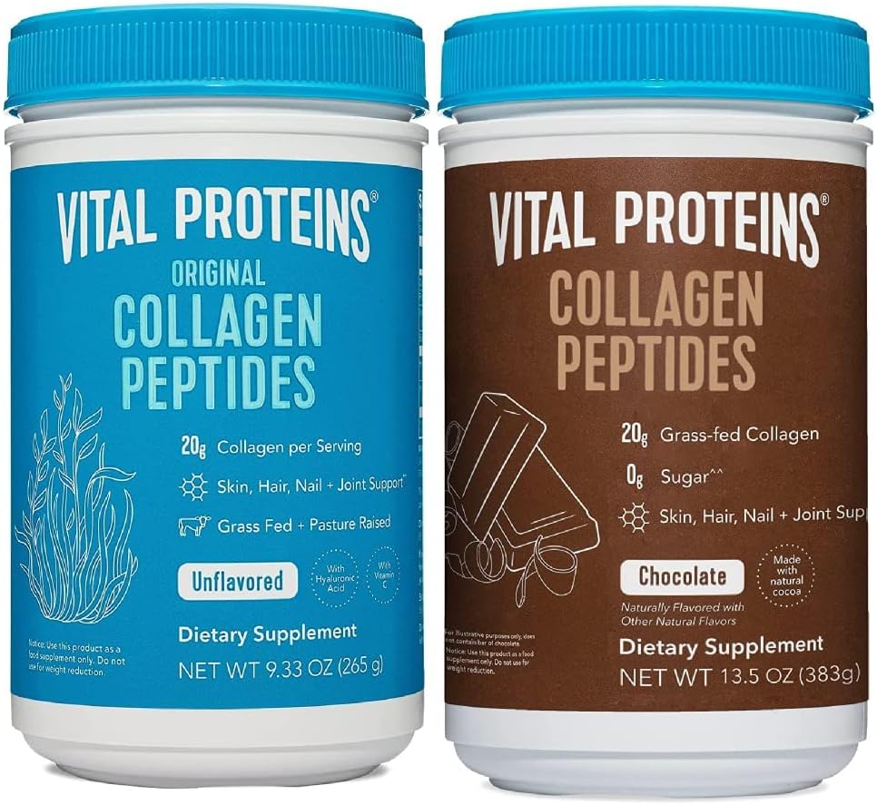 Collagen Powder 9.33 oz & Chocolate Collagen Powder 13.5 oz M852