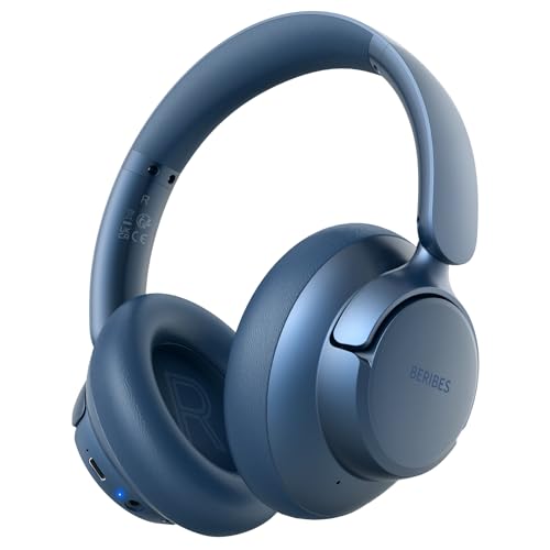 Hybrid Active Noise Cancelling Headphones with Transparent Modes, 70H Playtime Bluetooth Wireless with Mic, 3.5MM Cable, Soft Earpads, Fast Charging, Black T2183