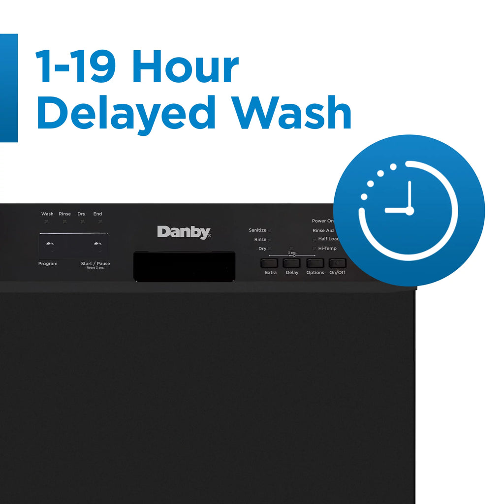18" Wide Built-in Dishwasher in Black X764
