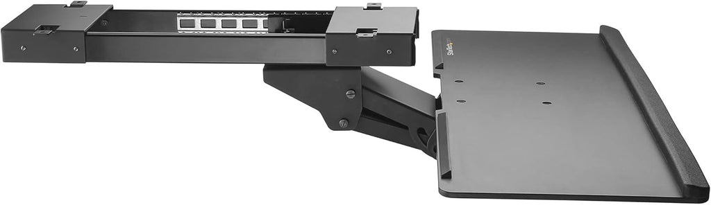 Black Adjustable Ergonomic Slide-Out Keyboard Tray M2488
