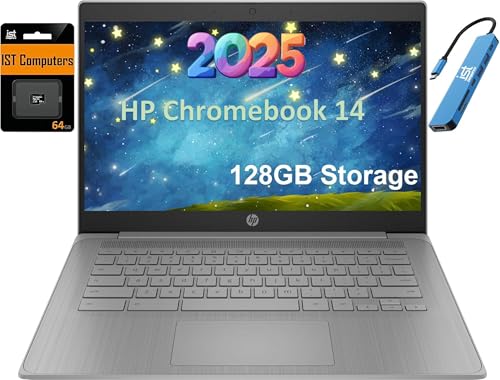 14" HD Intel Celeron N4120 4GB RAM 64GB SSD Chrome OS Laptop A63591