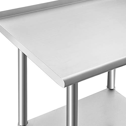 Stainless Steel Single Bowl Utility Sink, 21.5” x 24” x 49.2”, Silver D31086