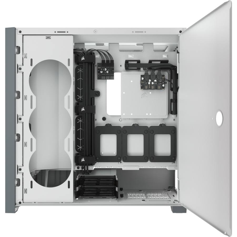 White Tempered Glass Mid-Tower ATX PC Case Z43510