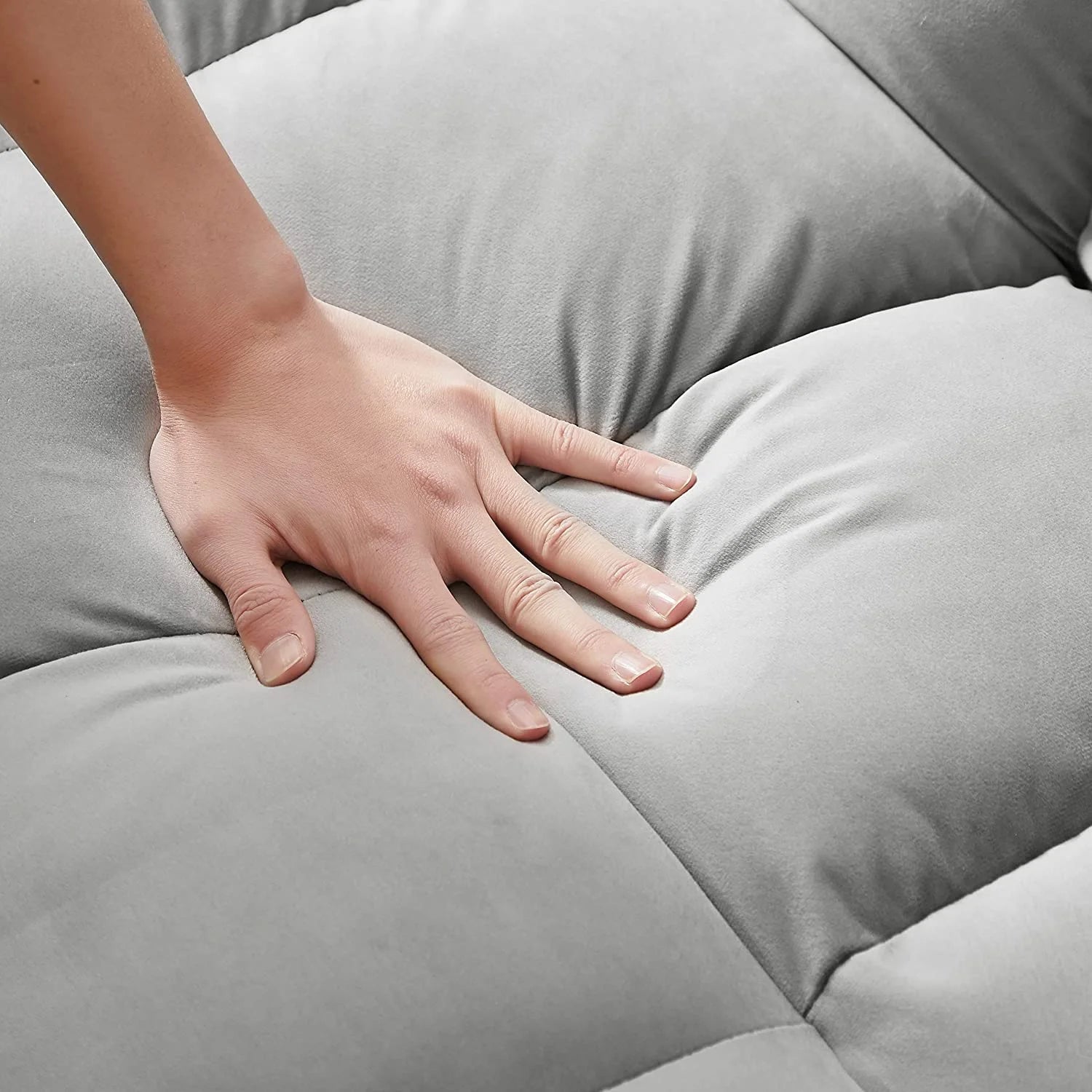 Velvet Loveseat Sofa Couch With Toss Pillows Y7260