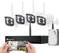 1080P 8CH NVR 4Pcs WiFi IP Surveillance Camera with 1TB Hard Drive Y733408