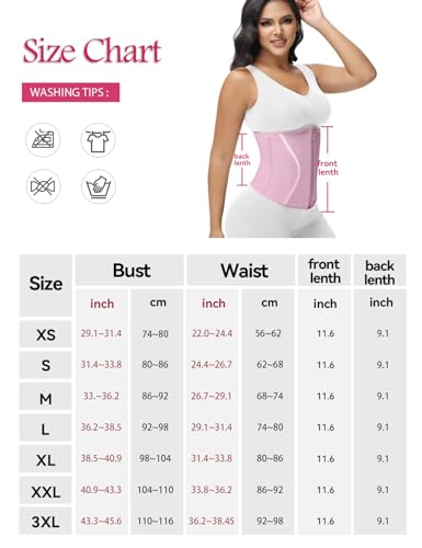 Short Torso Waist Trainer Corset Waist Cincher Body Shaper with Zipper Hooks V478327